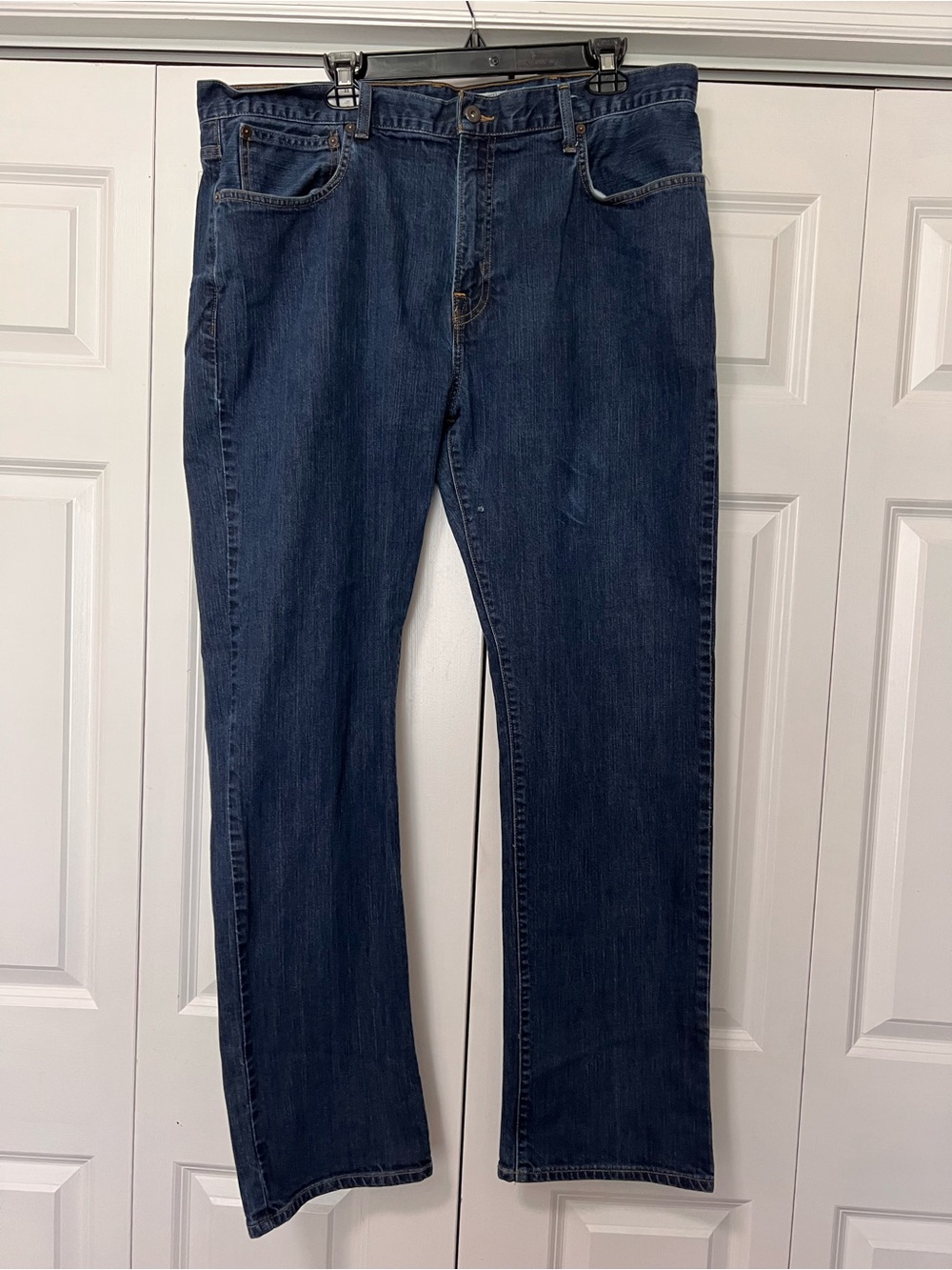 Men’s Cremieux Dark Blue Straight-Leg Jeans 40x34